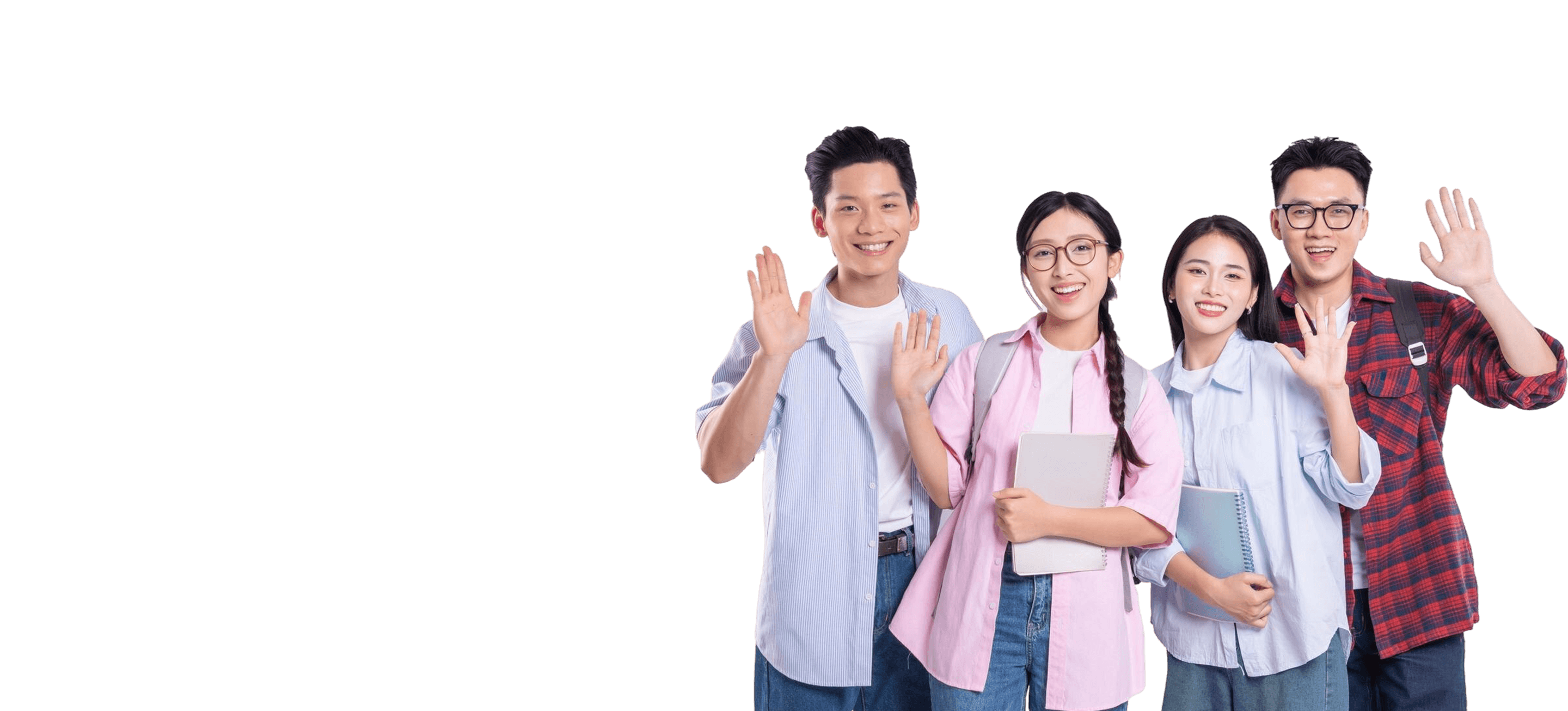 Mahasiswa Universitas Bangsa menyambut calon mahasiswa baru
